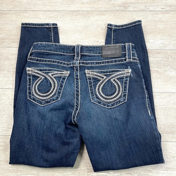 Big Star Alex Blue Denim Skinny Jeans with Contrast Threading Size 26 - Picture 7 of 10